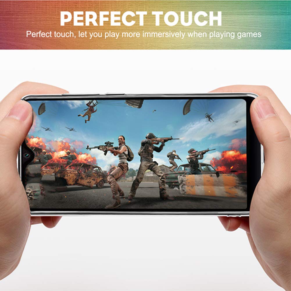 UCMDA Cover per Redmi Note 8 & Pellicola Protettiva in Vetro Temperato, Custodia Redmi Note 8 Silicone Morbido, Anti Graffio Pellicola Protezione per Xiaomi Redmi Note 8