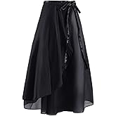 Baisdan Ballet Skirts Women, Ballet Dance Skirt Girls, Flowy Long Wrap Skirt, Dance Skirts for Women and Girls