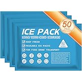 Ice Packs for Coolers Shipping Lunch Box Cold Cooler Bag Long Lasting Reusable Ice Pack Gel Freezer Packs for Camping