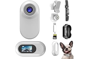 Yeigpzk Mini Body Camera,1080P 64G Wearable Action Body Cam,Thumb Size Hands Free One-Click Filming Body Worn Camera with 360°Rotatable Clip for Work, Travel, Pet Walking