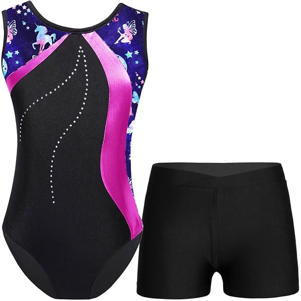 Hansber Kids Girls Boys Gymnastics Leotard Sleeveless Athletic Tumbling Bodysuit Ballet Dance Leotards Light Blue 6 Hansber Kids Girls Boys Gymnastics Leotard Sleeveless Athletic Tumbling Bodysuit Ballet Dance Leotards Light Blue 6