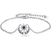 ZPMMPZ Sun Moon Bracelet 925 Sterling Silver Sun and Moon Bracelet Birthstone Gemstone Jewelry Gifts for Women