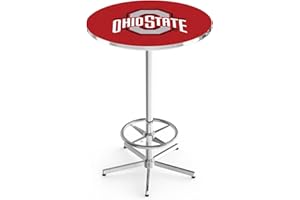 Holland Bar Stool Co. L216-42" Chrome Ohio State Pub Table