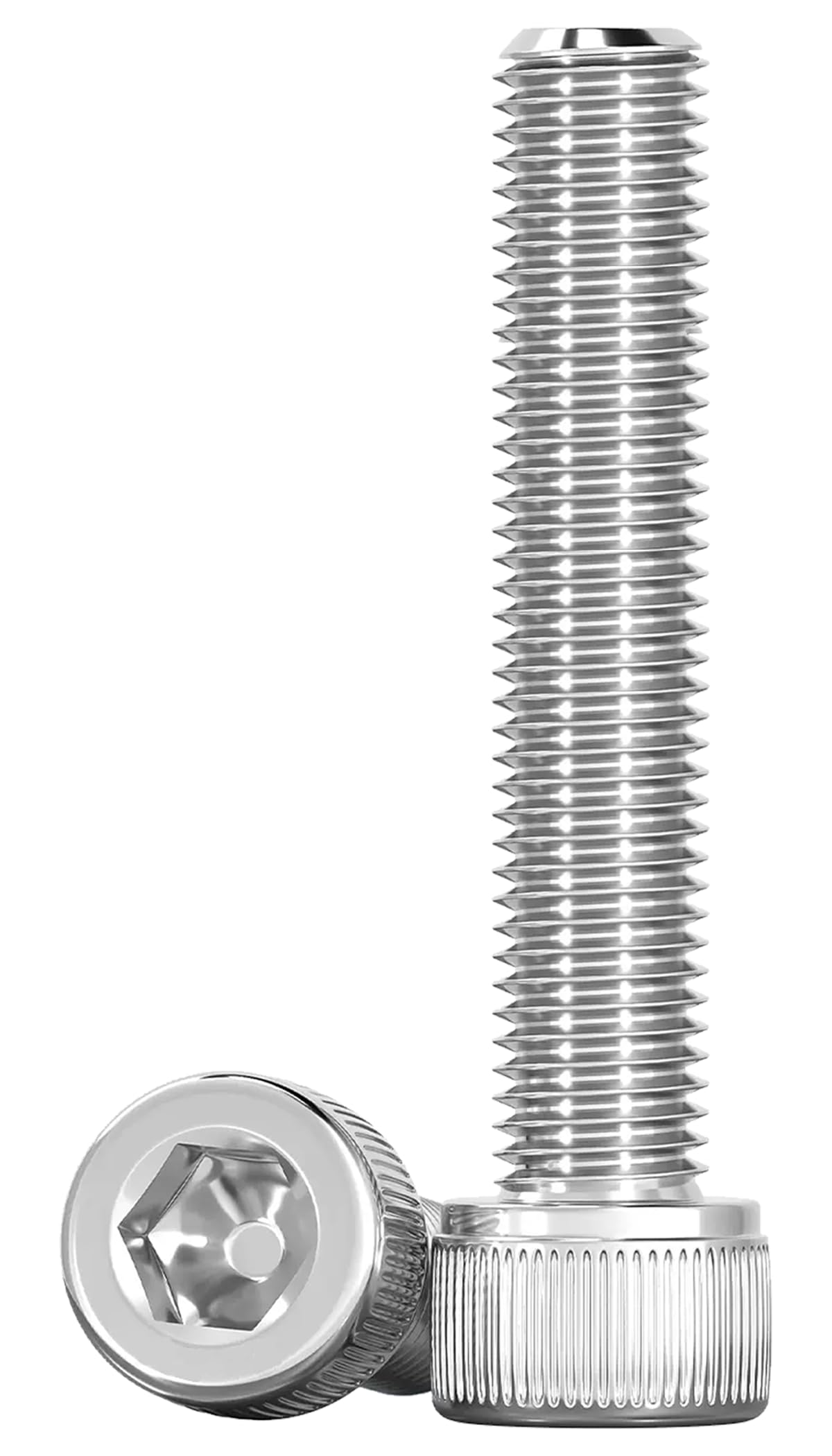 Drenky Socket Head Cap Screws Bolts 304 Stainless Steel Screws M8 X 50mm Socket Screws DIN 912 (ISO 4762) Cylinder Screws with Hexagon Socket, Pack of 10, M8 Fully Threaded Machine Screws