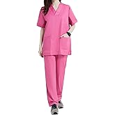 Uniforms Unisex Scrub Set – Medical Uniform with Scrub Top and Pants 817-8312
