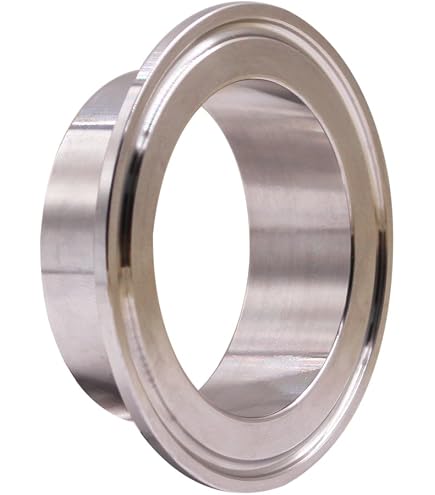 PATIKIL Tri-Clamp Spool Rohr – 1 1/2″ OD (38,1mm) Mit 2″ Fittings (50,5mm) – 304 Edelstahl, 100mm Länge – Für Brauerei, Lebensmittel & Sanitär