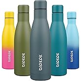 BJPKPK 17oz Insulated Water Bottles Stainless Steel Sports Water Bottles Keep Cold and Hot for Travel Dishwasher Safe,Dark Grey