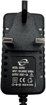 Multibao 5V 2A UK Power Adapter 100-240V AC DC 5.5x2.1mm for LED Strip Router view 2