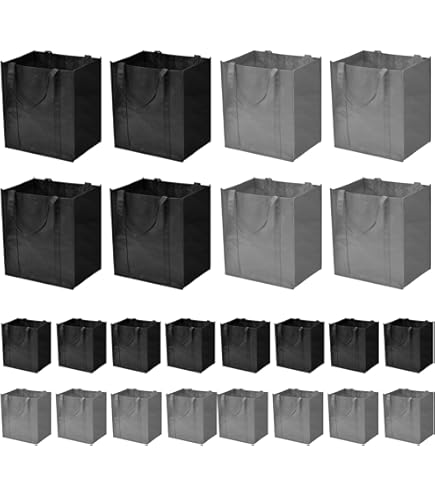 Aazon.co: Windyun 50 Pcs Reusable Gift Bag Bulk 8 X 6 X 8 Inch Non