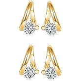 Lymphvity Germanium Earrings Atheniz Lymphatic Earrings Lymphatic Drainage Earrings Jewelry Gifts for Women（Silver/Gold）