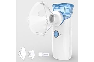 SPEZO Nebulizer, Nebulizer for Adults & Kids, Portable Nebulizer with Adjustable Rates, Rechargeable Nebulizer with Fast Support for Asthma and Respiratory Problems