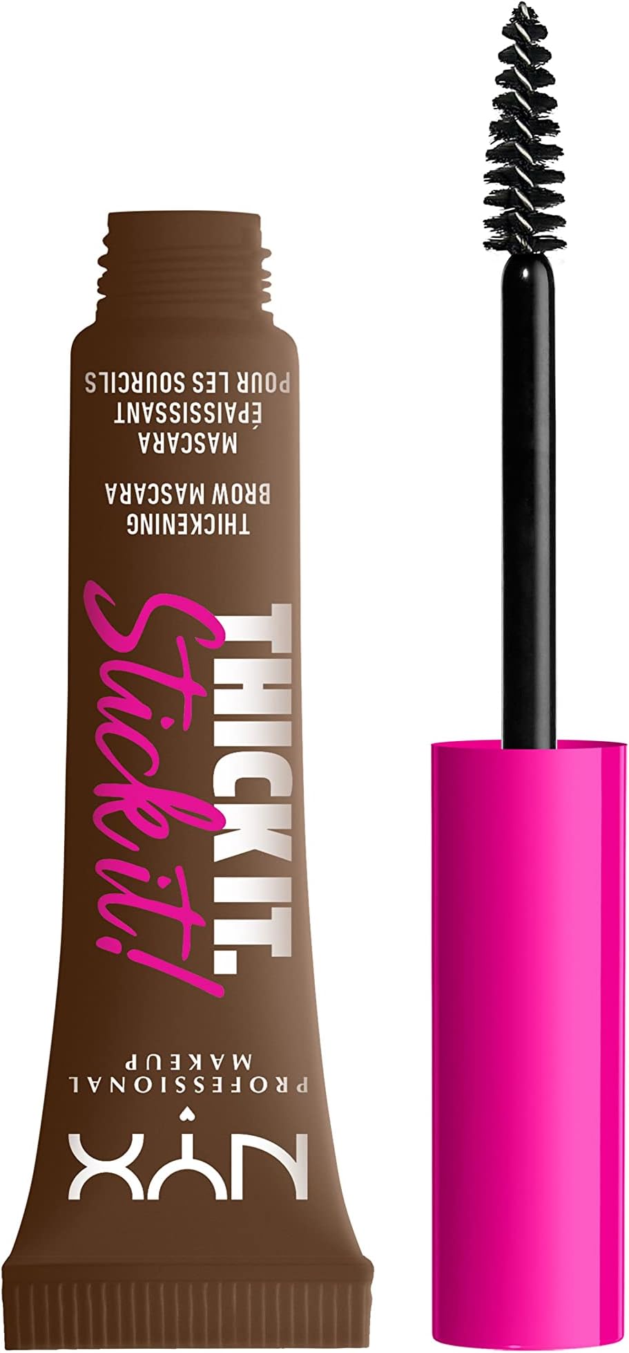 NYX Thick It. Stick It! Brow Mascara Brunette 16hr Wear vegan