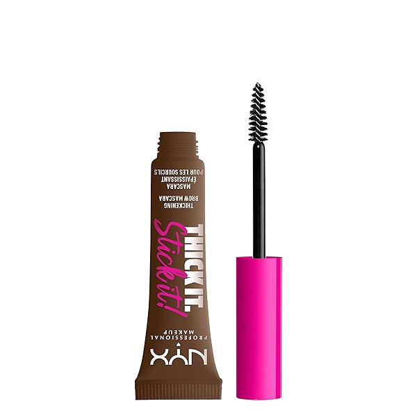 NYX PROFESSIONAL MAKEUP THICK IT STICK IT THICKENING BROW MASCARA, EYEBROW GEL – BRUNETTE