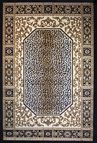 Leopard Rug Print Modern Area Rug New Carpet Size Options Available (3'.7'' X 5', Nouv-14 Leopard)