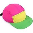 Cindeer 80s 90s Neon Hat Nylon Cap Retro Adjustable Cap for Women Men 80s Costumes Accessories 90s Theme Party