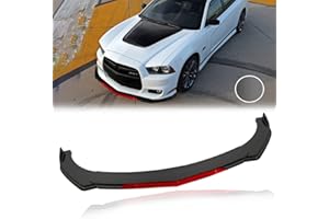 KEEPDSGN Front Lip Bumper Splitter Universal Kit Compatible with Subaru WRX Dodge Charger Camaro Q50 & Most Sedan - Sharp,Car