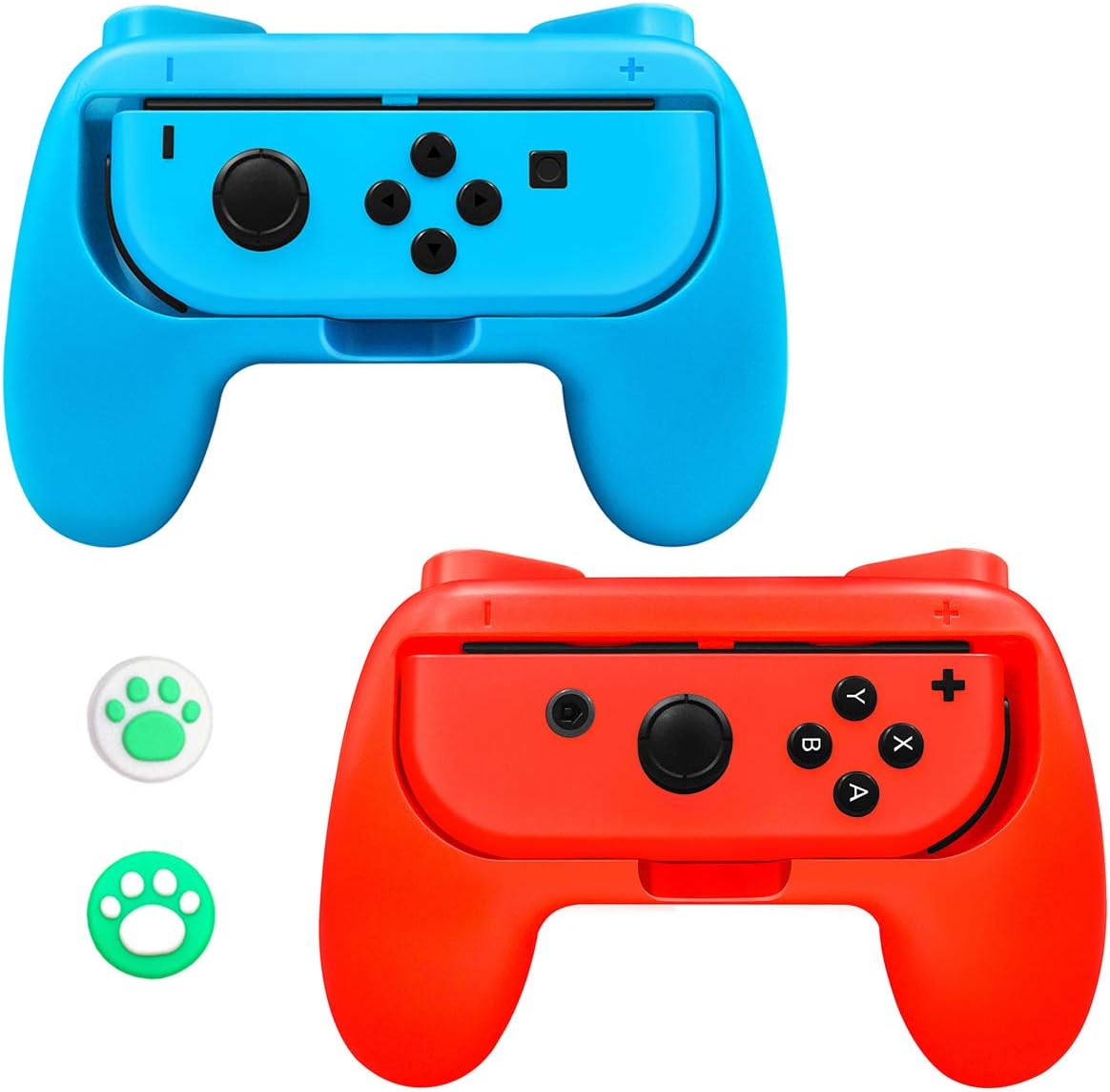 Grips Kit Compatible with Switch JoyCon, Hand Grip for Joy
