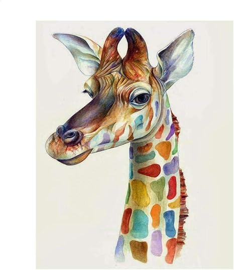 Amazon Co Jp 絵画 Sfbbbo 数字でキリンの絵キャンバスに花を咲かせるdiy絵の具でペイント50x65cmdiyframe 1113 ホーム キッチン