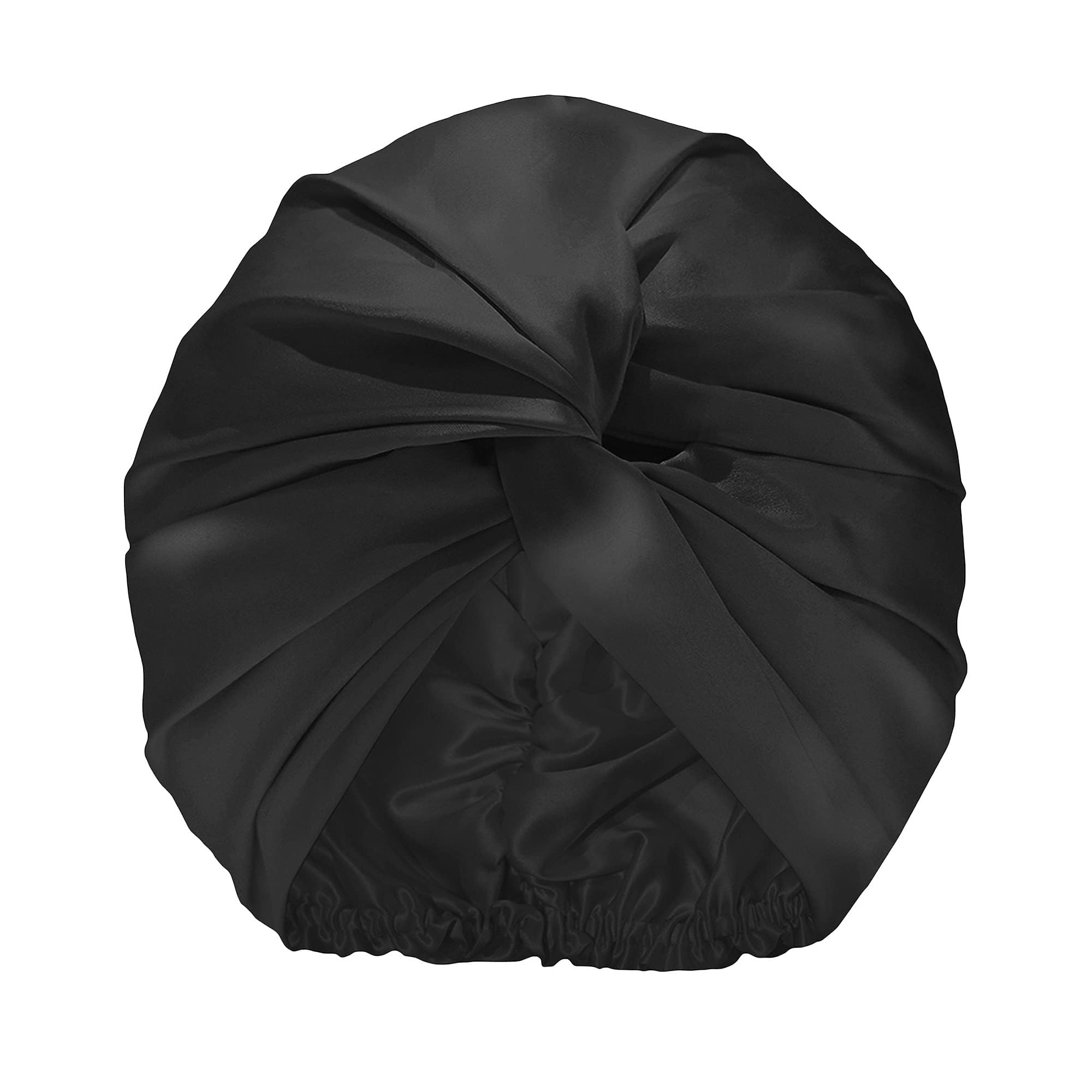 SLIP Silk Turban, One Size (21”- 28”) - Double-Lined Pure Mulberry Silk 22 Momme Hair Turban - Hair-Friendly, Lightweight, Multipurpose Head Wrap + Sleeping Cap for Curly + Thick Hair Types