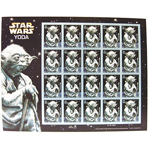 Star Wars Yoda Collectible Sheet of 20 X 41 Cent Stamps Scott 4205