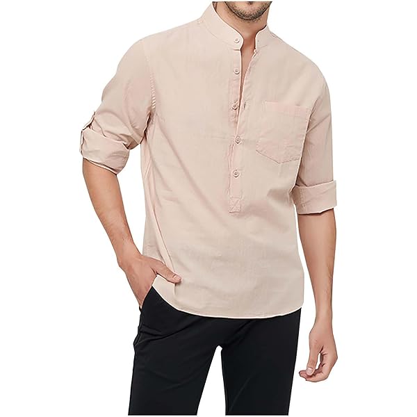 トップス time is on OVER SIZED BAND COLLAR SHIRT OVER SIZED BAND COLLAR SHIRT】(COTTON SILK) - Time is on