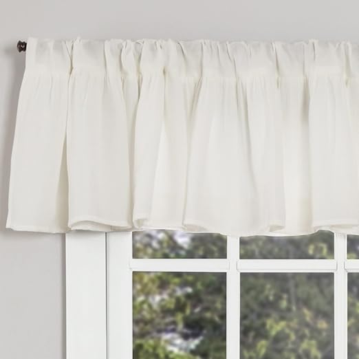 Amazon Com Piper Classics Annabelle Ruffled Valance Curtain 72