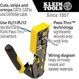 Klein Tools VDV226-110 Ratcheting Modular Data Crimper Wire Cutter Wire Stripper view 3