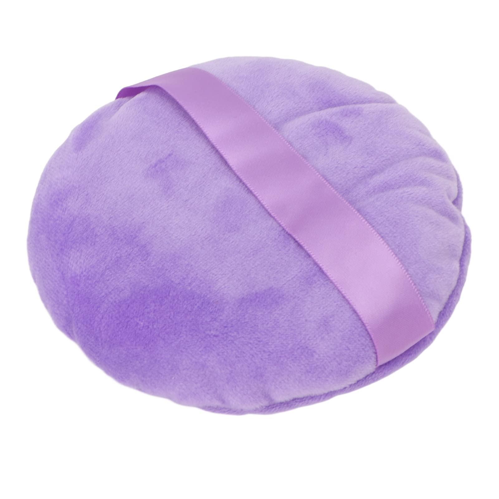 Makeup Puff Pad Powder Puff Wet Dry Washable Soft Swan Down Ultra Large Round Loose Powder Puff for Makeup, Round Powder Blenders Sponges (Purple)