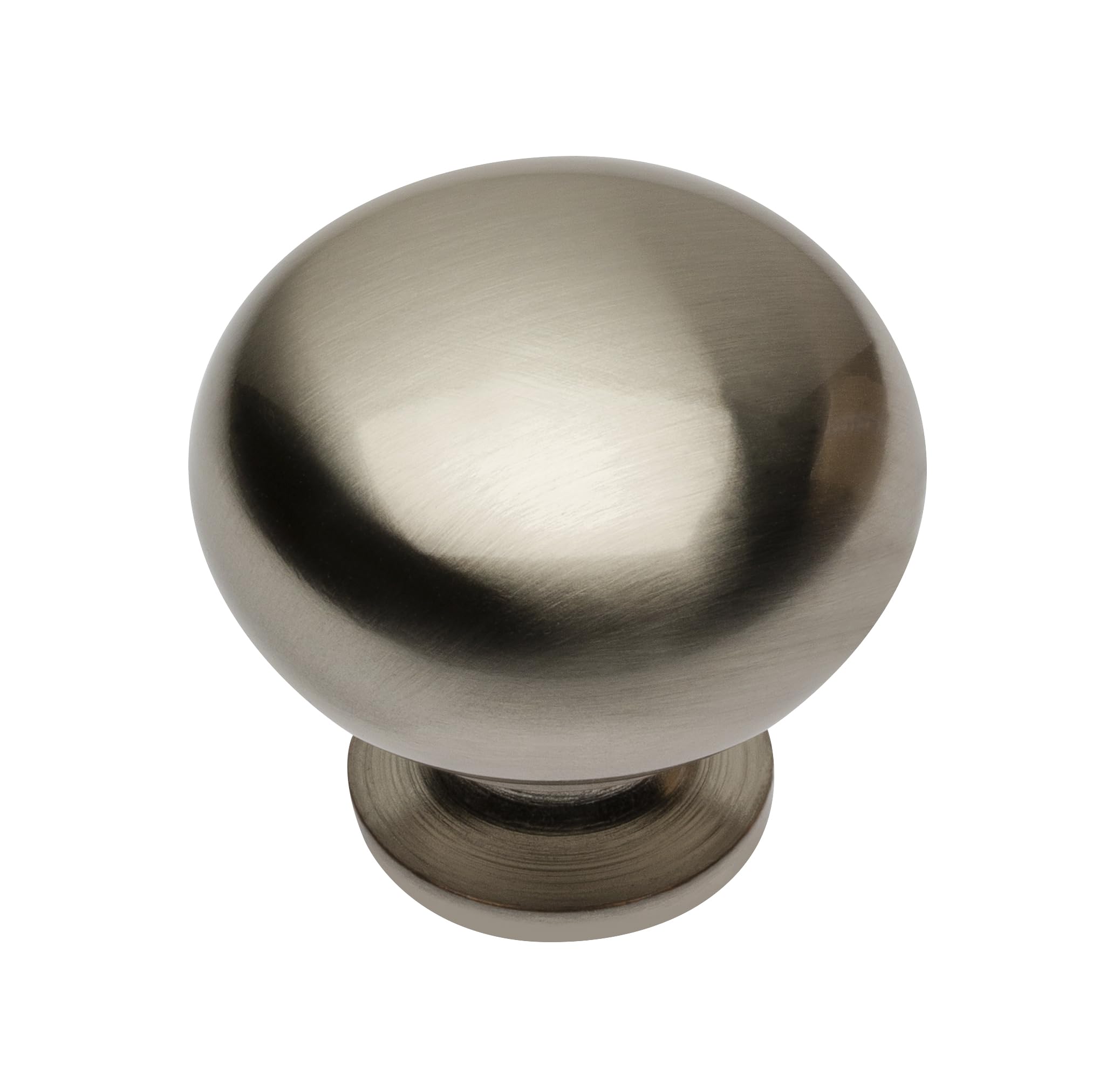 GTV - Bergamo Knob Diameter 3 cm I Furniture Knobs with Screws I Cupboard Knobs Kitchen Knobs Door Knob Drawer Knob Handle Furniture Handles I Stainless Steel Look