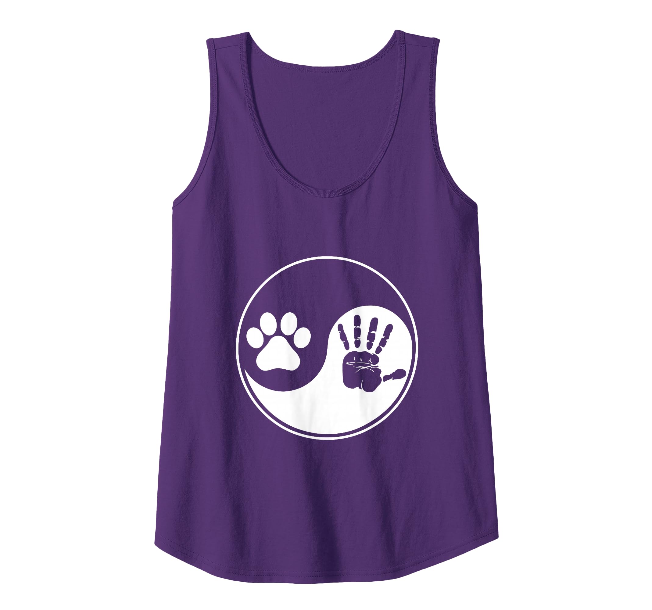 Dog Paw Human Hand Dogs Owner Animal Lover Pet Puppies Tank Top