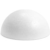 12&rdquo; Foam Half Sphere &ndash; Made in the USA Smooth White Polystyrene Hemisphere for DIY Crafts, Floral Arrangements &amp; School Projects &ndash; High Density, Pack of 1