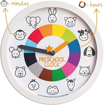 toddler teaching clock