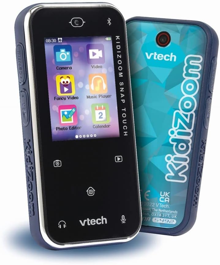 VTech KidiZoom Snap Touch Blue 5 MP Camera Pocket Smartphone Toy