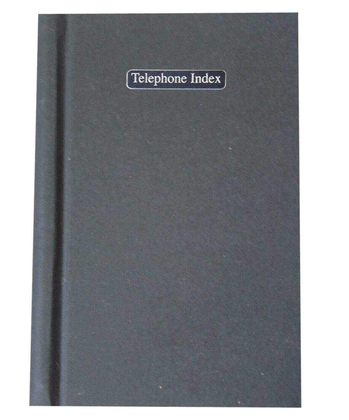 Alphabet Telephone Index Address Book WIRO - HARDBACK - Brand New (Black)