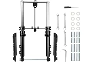 DRIZZLEN Mini Bike Suspension Kit-Mini Bike Front Fork Suspension Kit Replacement for Coleman CT100U/TrailMaster Storm 200/GMB100, Universal, Small Motorcycle Shock Absorber Fork Frame Upgrade Kit