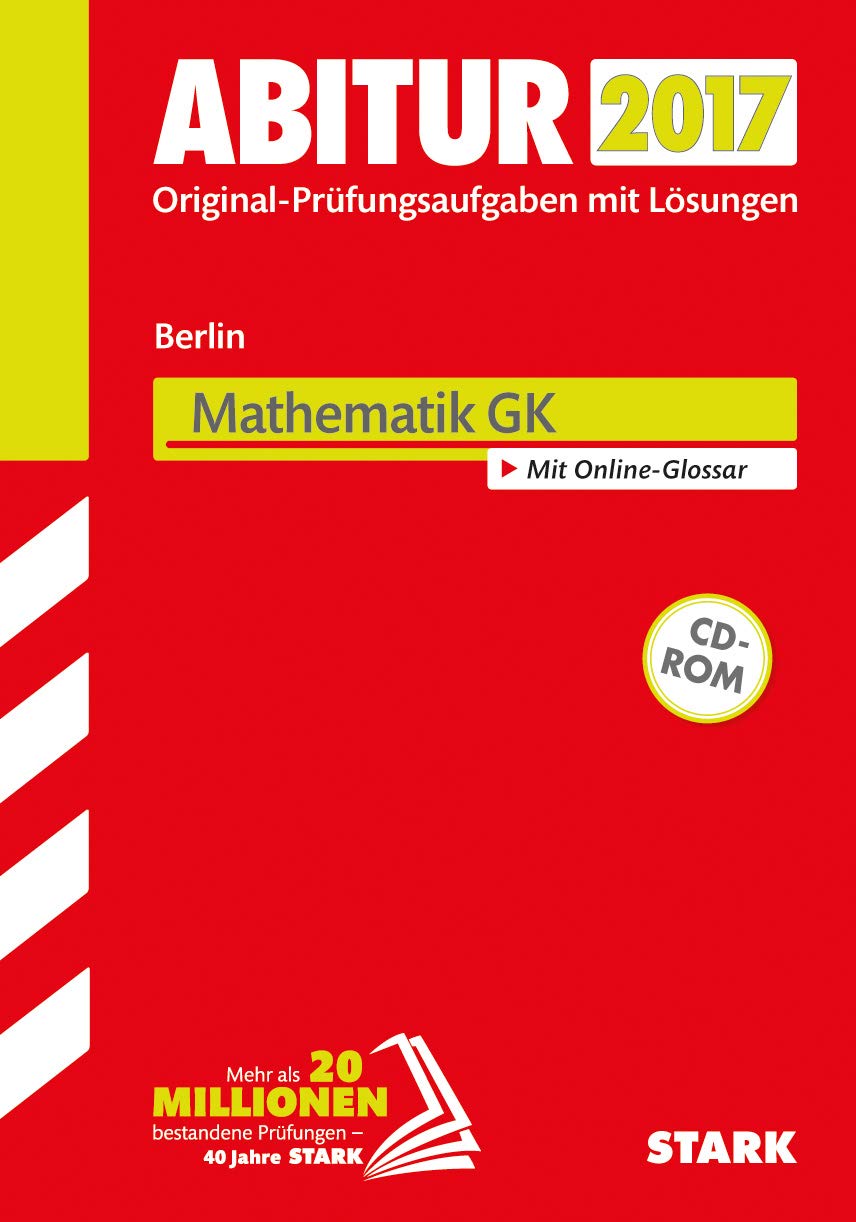Abiturprufung Berlin 17 Mathematik Gk Amazon Com Books