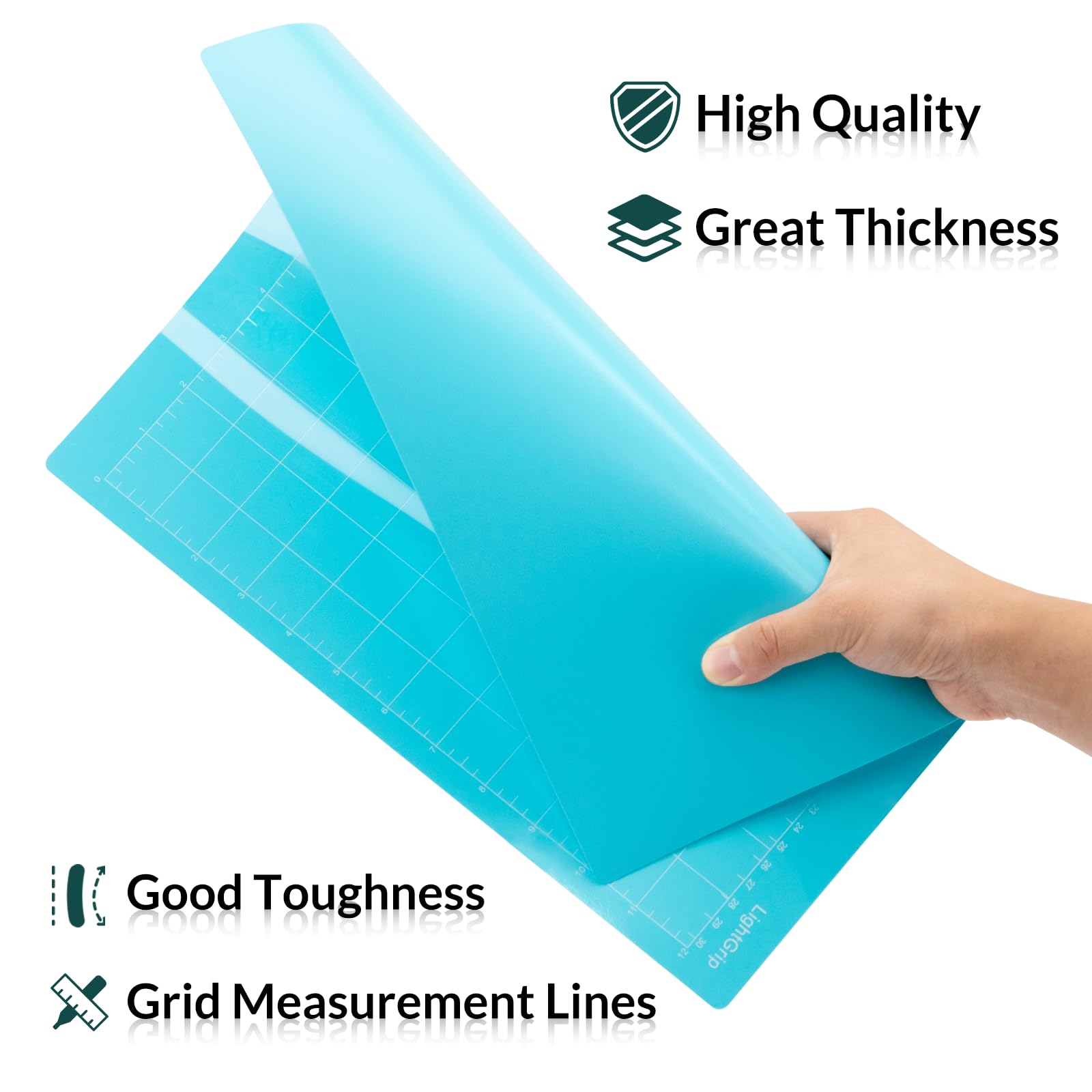 WISYOK 6-Pack 12x12 Inch Cutting Mats for Cricut Explore Air 2/Air/One/Maker, Adhesive Replacement Mats (Standard, Light, Strong, Fabric) for Crafts, Quilting, Sewing