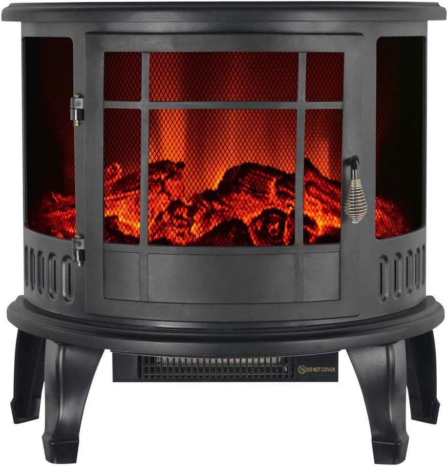 Galapara Electric Fireplace with Flame Effect Log Burner Free Standing