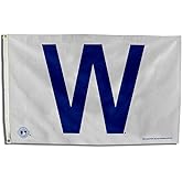 Rico Industries MLB Chicago Cubs W 3-Foot by 5-Foot Banner Flag