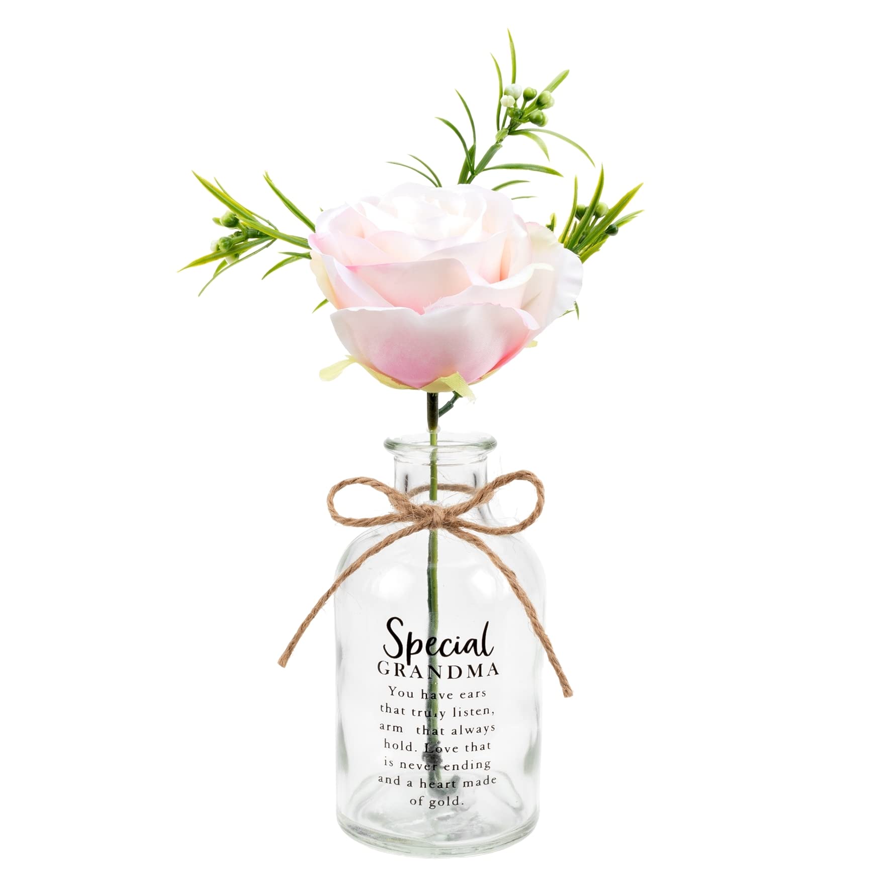 Love Kates Special Grandma Flower In A Glass Jar With Message By Sophia Gift Collection SP3092G