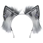 Ekwikzz Cat Cosplay Ears Cat Ears Headbands Clips Accessories Punk Gothic Cross EK12-EK28