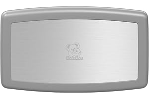 Koala Kare Surface-Mounted Horizontal Baby Changing Station with Stainless Steel Veneer, Model KB300-01SS (Grey)