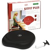 SISSEL SITFIT 14in Red | Active Sitting &amp; Training | Strengthens Back &amp; Pelvic Floor Muscles | Versatile Use: Legs &amp; Veins | Adjustable Pressure | Includes Exercise Poster