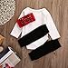 3 PC Newborn Infant Baby Boy Girl Daddy's Red Lips Dot Headband Romper Outfits