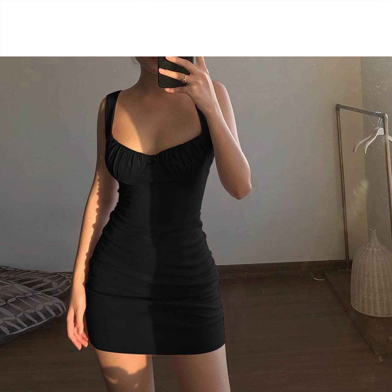 low cut dress with bralette