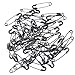 Bezall Small Safety Pins Black Bulk for Clothes Quilting Sewing Trimming Fastening Clothing Tags Jewelry Making, 19mm Metal (1000Pcs)