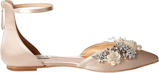 badgley mischka abby ankle strap flat