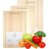 TIKUSAN Natural Cypress Hinoki Cutting Board Made In Japan (Small 14.2″×8.7″)