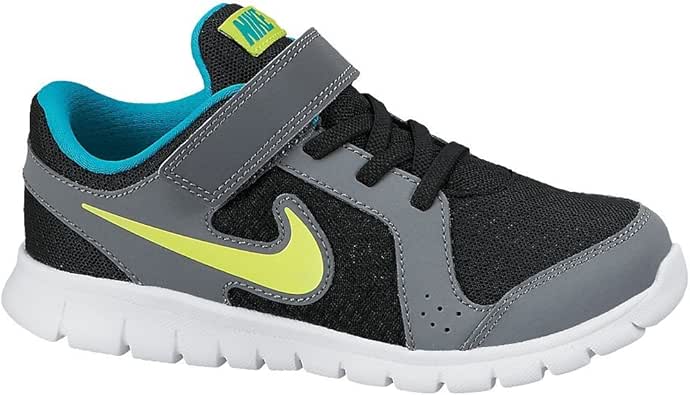 Amazon.com | Nike Kids Boy's Flex Experience (Little Kid) Black/Turbo Green/Cool Grey/Venom ...
