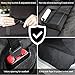 upsimples Dog Seat Cover Pet Car Seat Cover No Stitch Hole Heavy Duty Dog Hammock Non-slip Waterproof Back Seat Cover for Car SUV Minivans, Black